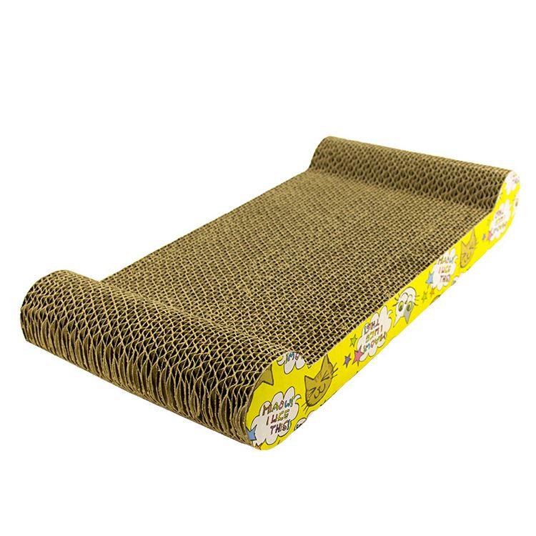 paper corrugated cat scratcher kitty sofa,kat bed,kitten scratcher board wear-resistant claw