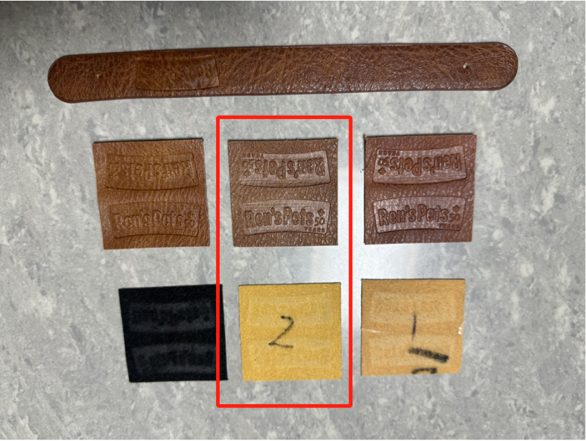 Custom Leather Patch & Hangtag Sampling